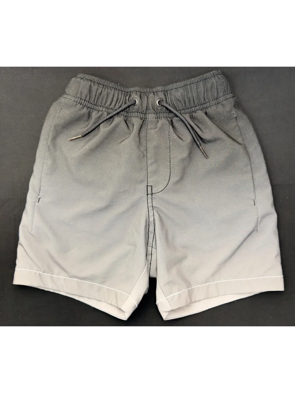 Gap Boys' XS Gray ombré Athletic Shorts w/ Elastic Waist and Zip Pocket